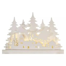 LED Vianočná dekorácia LED/2xAA dedinka