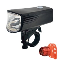 SADA 2x LED Nabíjacie svetlo na bicykel LED/5W/USB