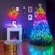 Twinkly - LED RGB Stmievateľný vánoční věnec PRE-LIT WREATH 50xLED pr. 61cm Wi-Fi