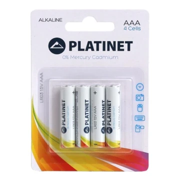 4 ks Alkalická batéria AAA PRO 1,5V