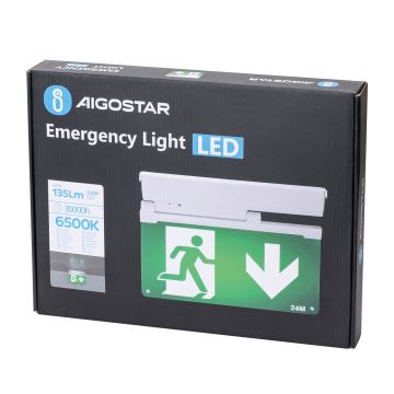 Aigostar - LED Núdzové svietidlo EMERGENCY LED/3,6W/230V 6500K 500 mAh