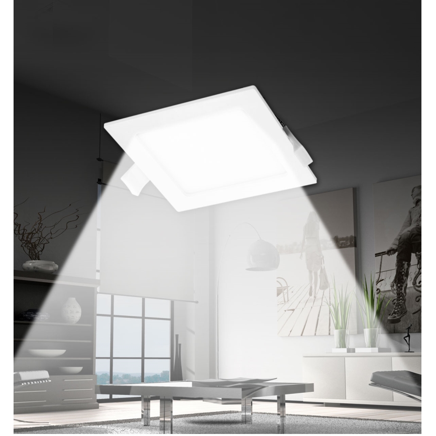 Aigostar - LED Podhľadové svietidlo LED/12W/230V 16,5x16,5 cm 3000K biela