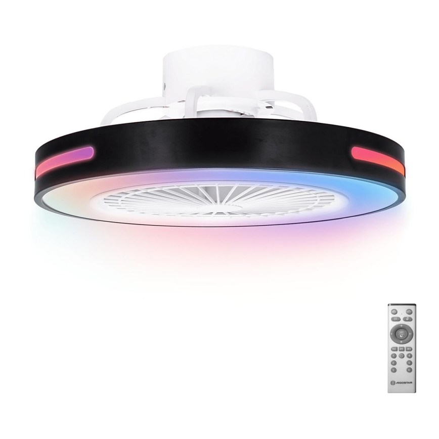 Aigostar - LED RGB Stmievateľný stropný ventilátor LED/40W/230V 2700-6500K + diaľkové ovládanie