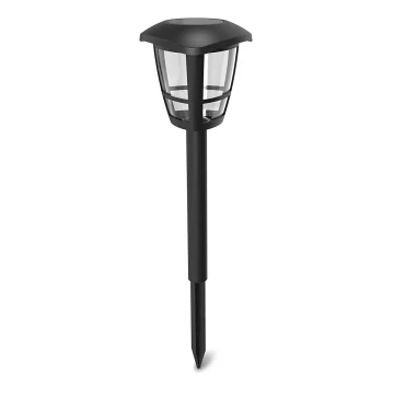 Aigostar - LED Solárna lampa LED/0,06W/2V 33,8 cm 6500K IP44 čierna