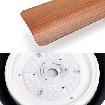 Aigostar - LED Stmievateľný stropný ventilátor LED/24W/230V 2700-6500K 132cm + diaľkové ovládanie