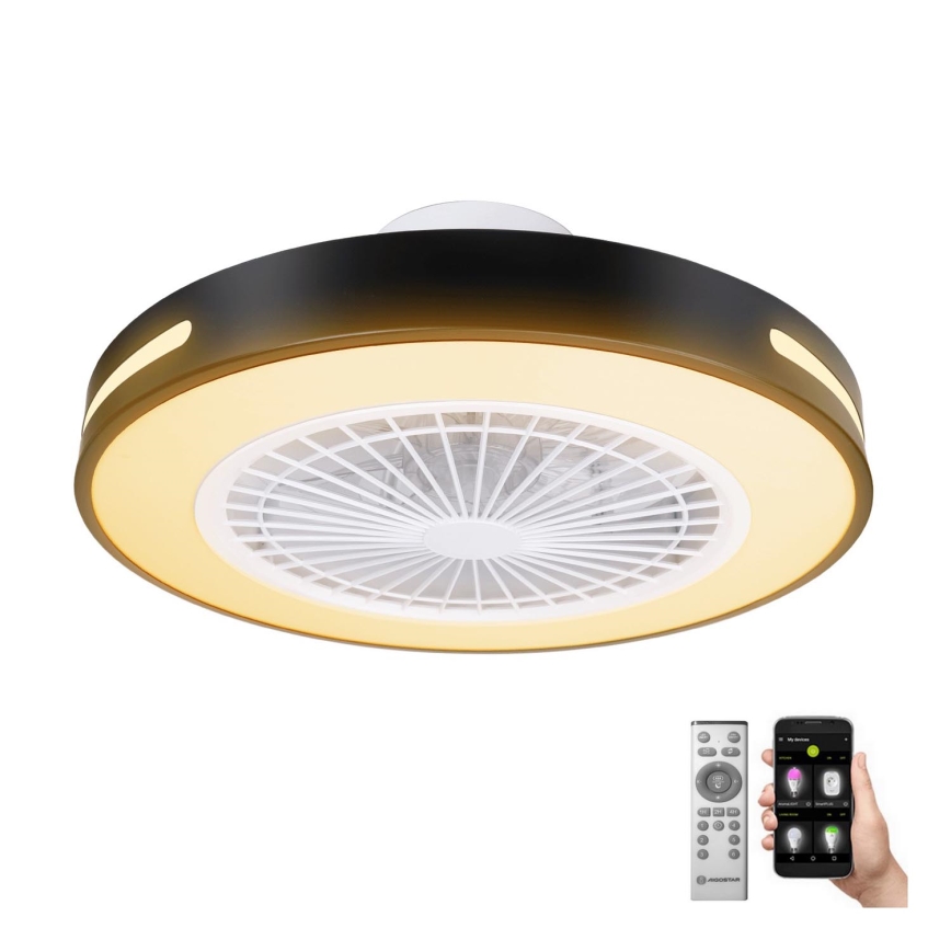 Aigostar - LED Stmievateľný stropný ventilátor LED/40W/230V 2700-6500K Wi-Fi + diaľkové ovládanie