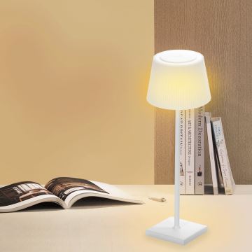 Aigostar - LED Vonkajšia stmievateľná nabíjacia stolná lampa LED/4W/5V 3600mAh biela IP54