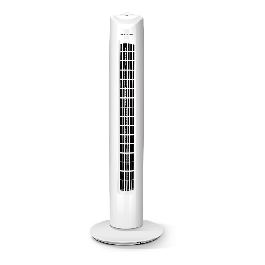 Aigostar - Stĺpový ventilátor 45W/230V biela