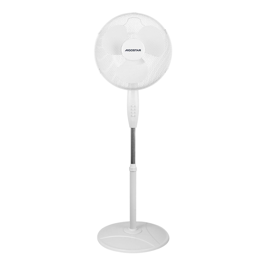 Aigostar - Stojanový ventilátor 40W/230V biela