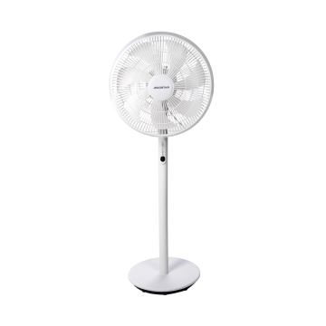 Aigostar - Stojanový ventilátor 45W/230V biela + diaľkové ovládanie