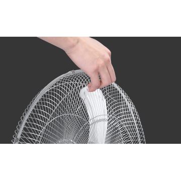 Aigostar - Stojanový ventilátor 55W/230V chróm/čierna