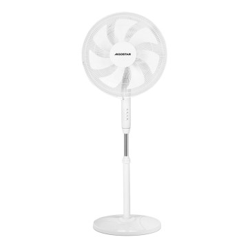 Aigostar - Stojanový ventilátor 60W/230V biela