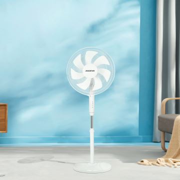 Aigostar - Stojanový ventilátor 60W/230V biela