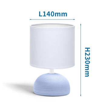 Aigostar - Stolná lampa 1xE14/40W/230V modrá/biela