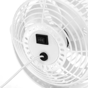 Aigostar - Stolný ventilátor 3W/5V biela