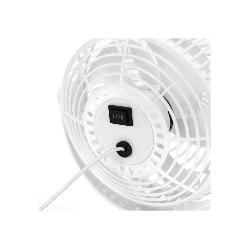 Aigostar - Stolný ventilátor 3W/5V biela