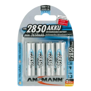 Ansmann 07522 Mignon AA - 4ks nabíjacia batéria NiMH/1,2V/2850mAh