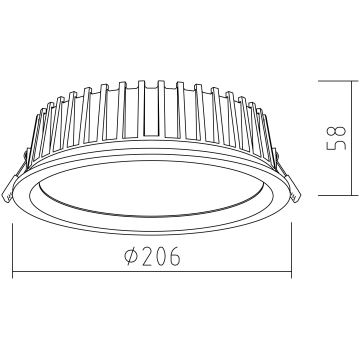 APLED - LED Podhľadové svietidlo RONDO WOODLINE LED/12W/230V 3000K pr. 20 cm jaseň masív