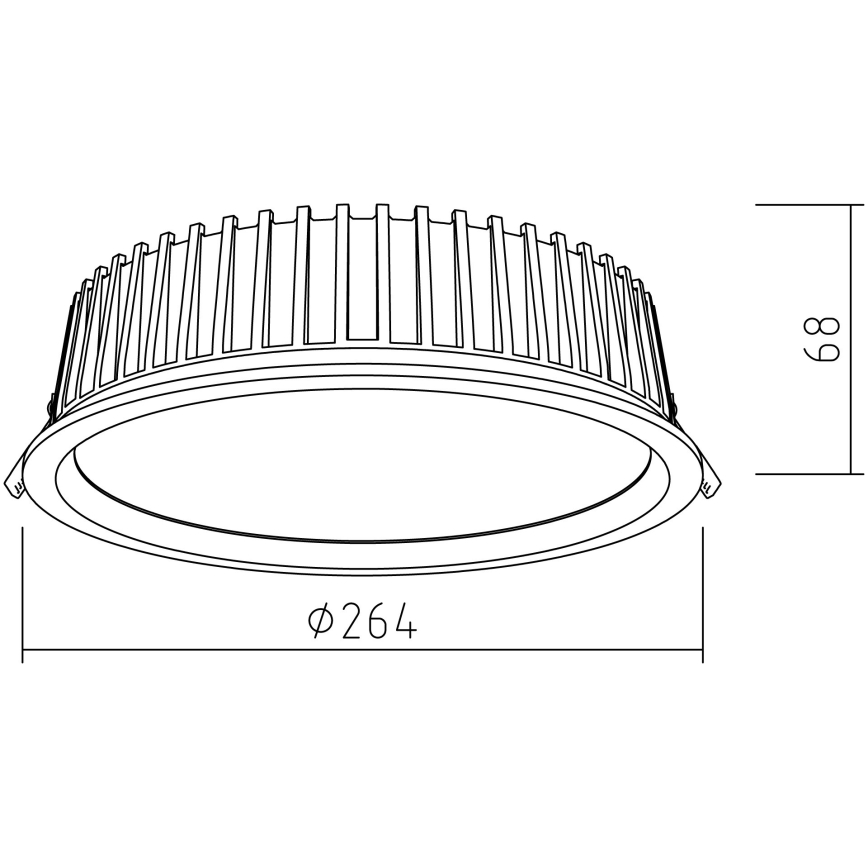 APLED - LED Podhľadové svietidlo RONDO WOODLINE LED/18W/230V 3000K pr. 26 cm borovica masív