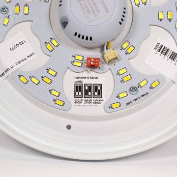 APLED - LED Stropné svietidlo so senzorom LENS PP TRICOLOR LED/18W/230V IP44 2700 - 6500K 1210lm