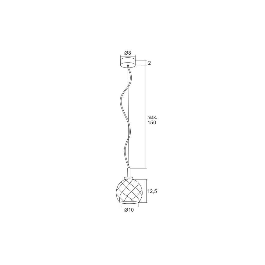 Argon 3802 - LED Luster na lanku BELLUNO LED/5W/230V