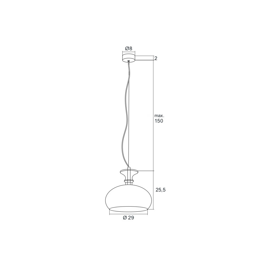 Argon 3805 - LED Luster na lanku GROSSETO LED/8W/230V