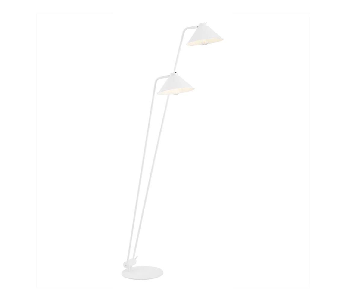 Argon Argon 7074 - Stojacia lampa GABIAN 2xE27/15W/230V biela 