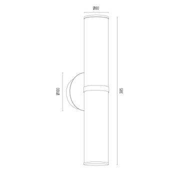 Argon 7203 - Nástenné svietidlo HAMPTON 2xE14/7W/230V zlatá