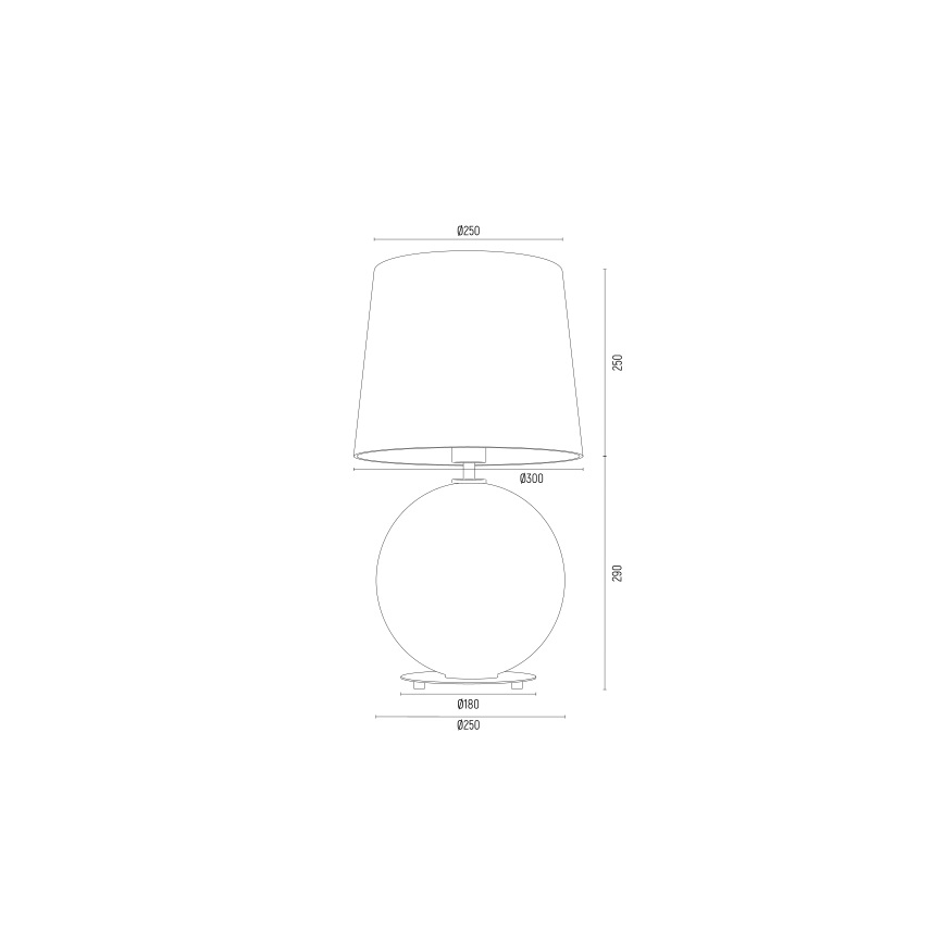 Argon 8535 - Stolná lampa HAMILTON 1xE27/15W/230V 54 cm krémová/béžová