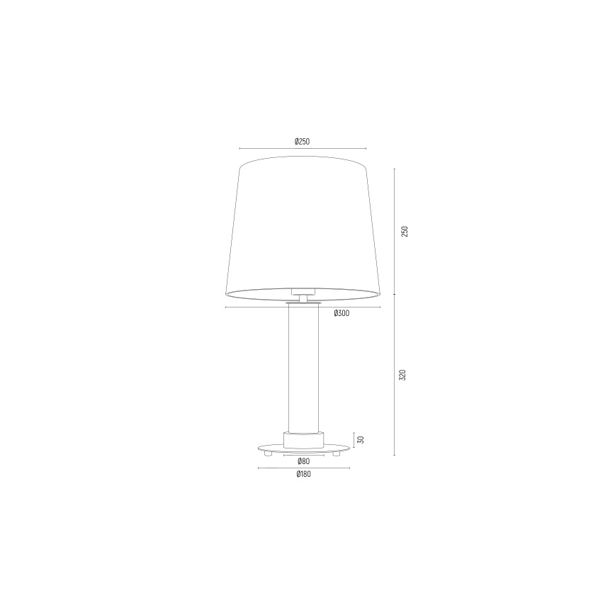 Argon 8541 - Stolná lampa HAMPTON 1xE27/15W/230V 57 cm béžová