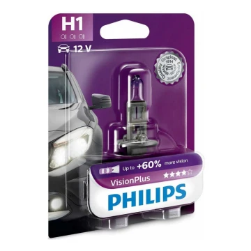 Autožiarovka Philips VISION PLUS 12258VPB1 H1 P14,5s/55W/12V 3250K