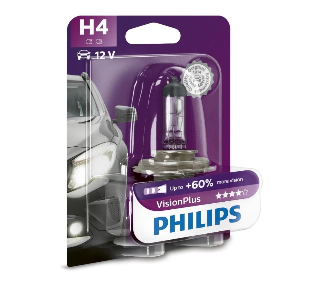 Philips Autožiarovka Philips VISION PLUS 12342VPB1 H4 P43t-38/55W/12V 