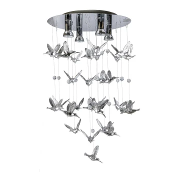 Azzardo AZ2449 - Luster na lanku BIRDS 4xGU10/40W/230V