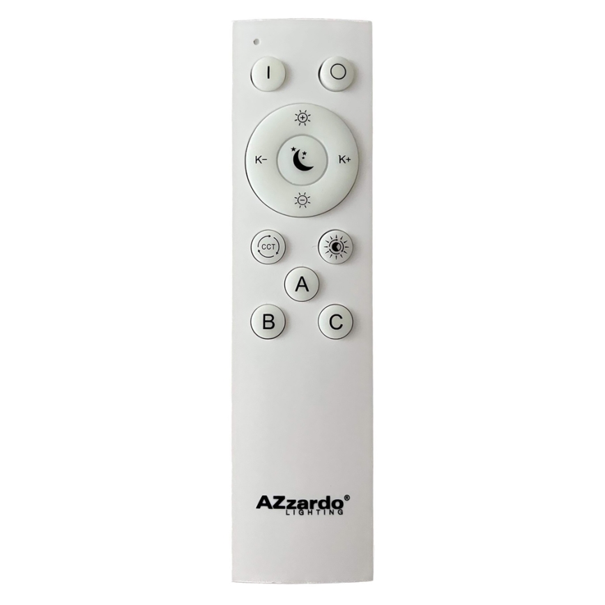 Azzardo AZ4991 - LED Stmievateľné stropné svietidlo SANTANA LED/50W/230V čierna + diaľkové ovládanie