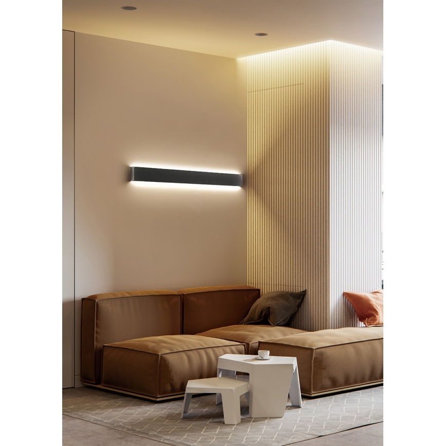 Azzardo AZ5341 - LED Nástenné svietidlo GALASSO LED/36W/230V 110 cm čierna