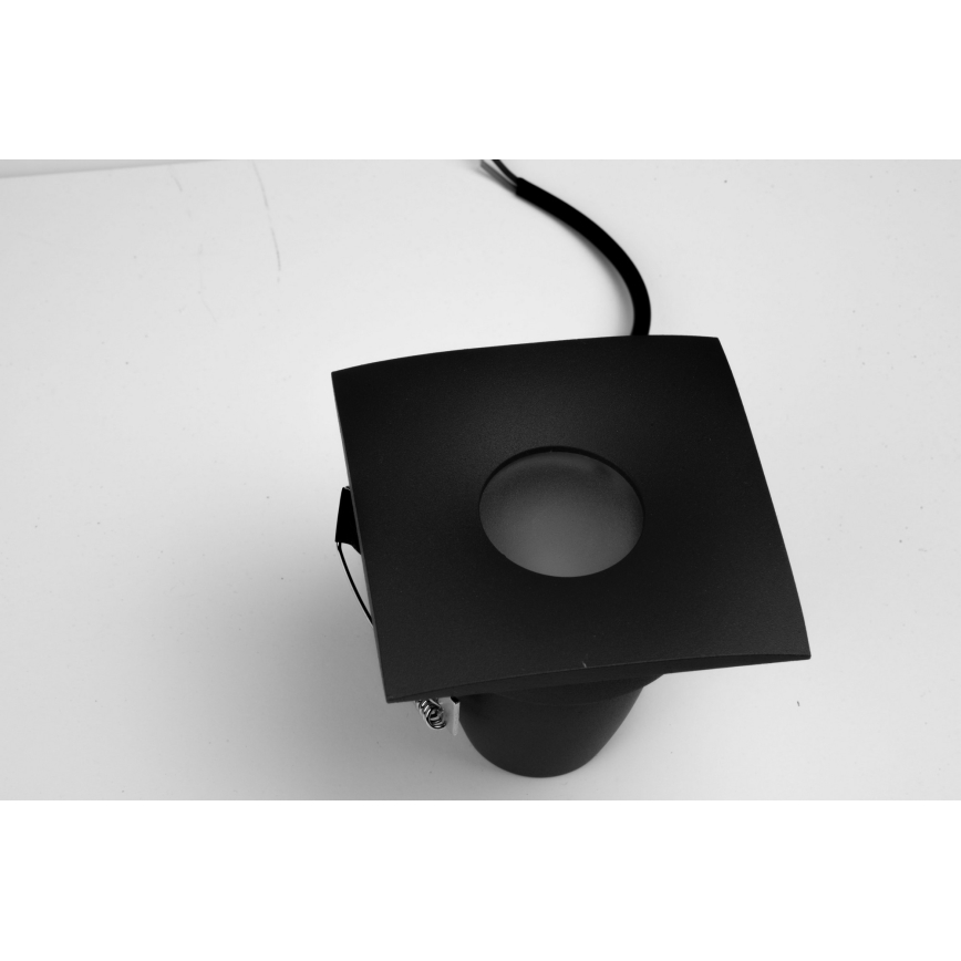 Azzardo AZ5392 - Kúpeľňové podhľadové svietidlo ROMOLO 1xGU10/50W/230V IP65 čierna