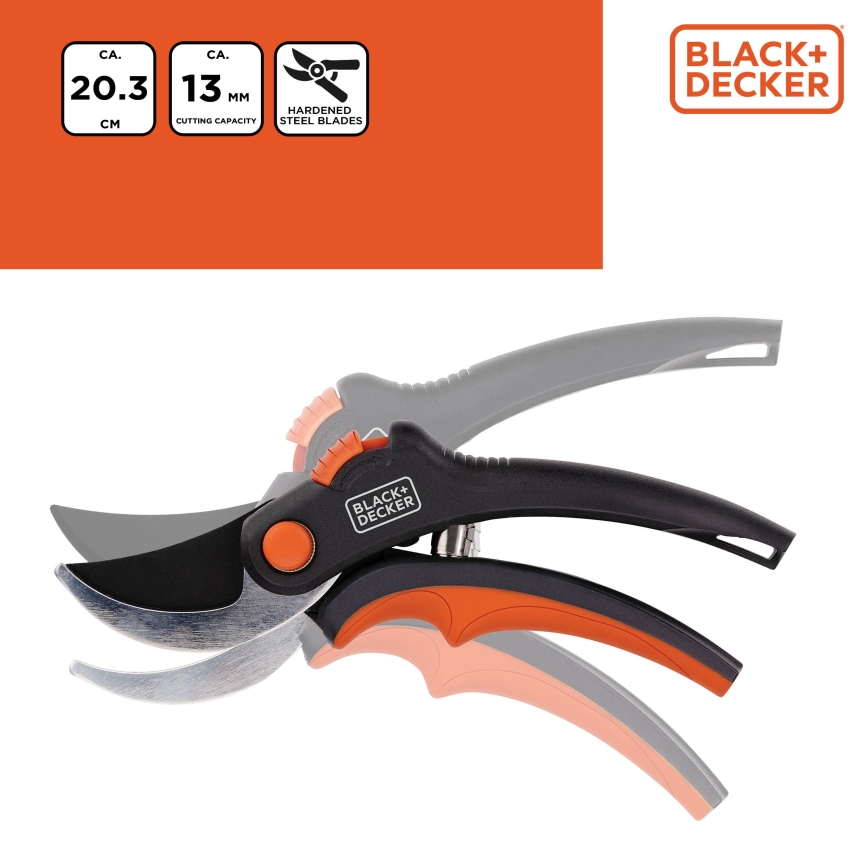 BLACK+DECKER - Záhranícke nožnice 200 mm