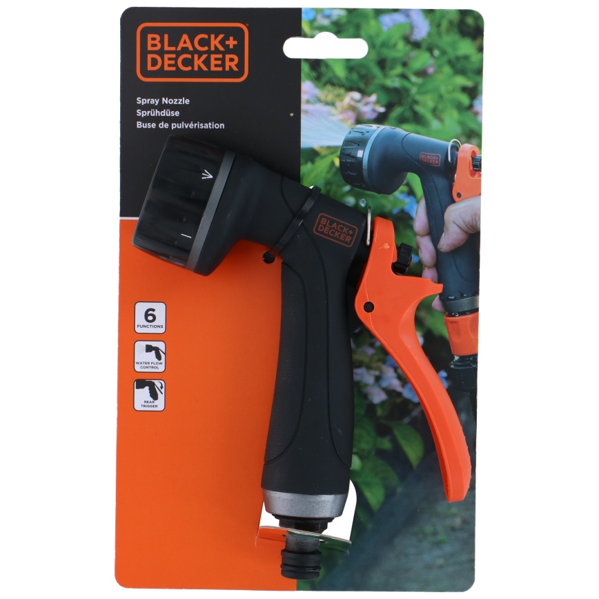 BLACK+DECKER - Zavlažovacia pištoľ 6 funkcií