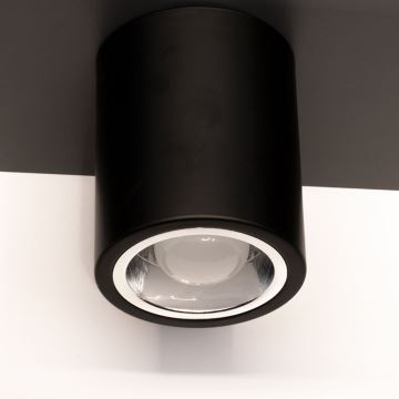 Bodové svietidlo JUPITER 1xE27/20W/230V pr. 13 cm čierna