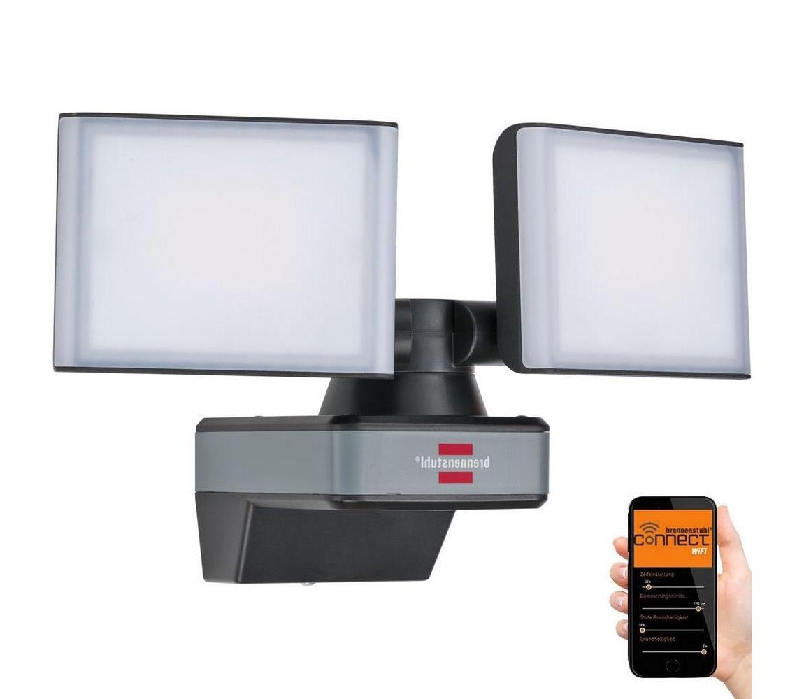 Brennenstuhl Brennenstuhl- LED Stmievateľný reflektor DUO LED/29,2W/230V 3000-6500K IP54 Wi-Fi 