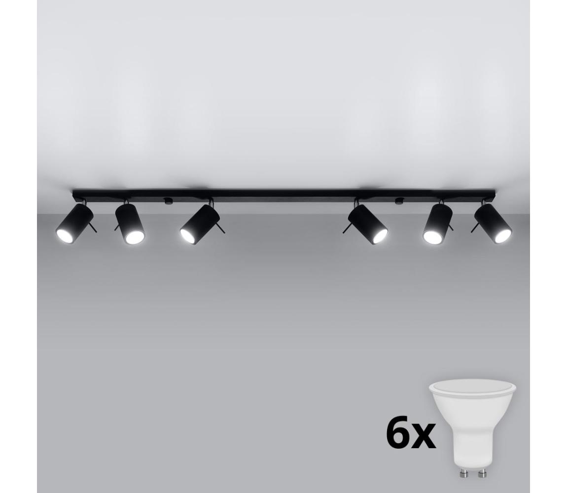 Brilagi Brilagi -  LED Bodové svietidlo ASMUS 6xGU10/7W/230V čierna 