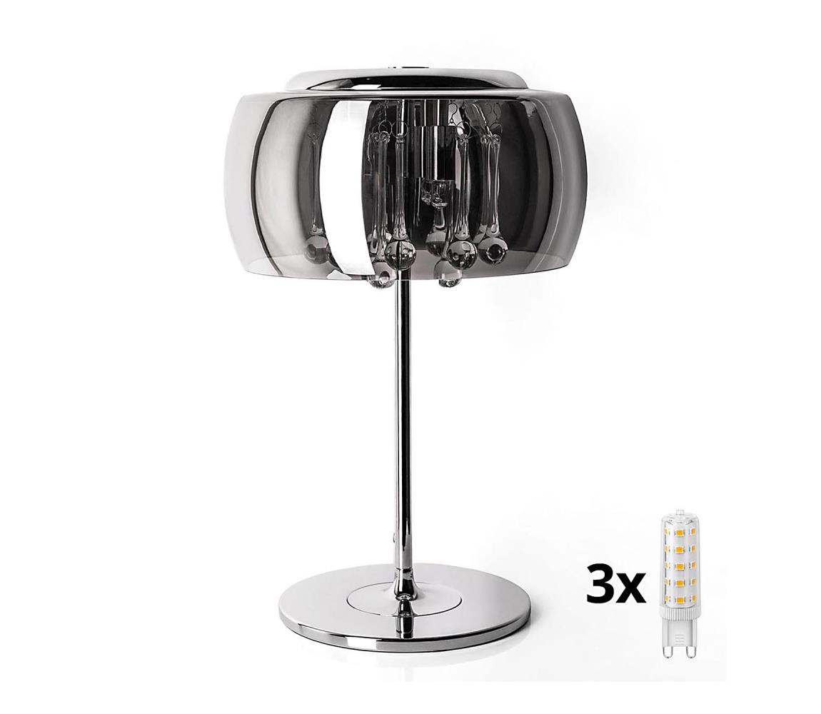 Brilagi Brilagi - LED Krištáľová stolná lampa JEWEL 3xG9/42W/230V 