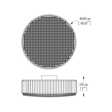 Brilagi - LED Krištáľové stropné svietidlo GLAMOUR 5xG9/42W/230V