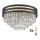 Brilagi - LED Krištáľové stropné svietidlo VELURE 5xE14/40W/230V čierna
