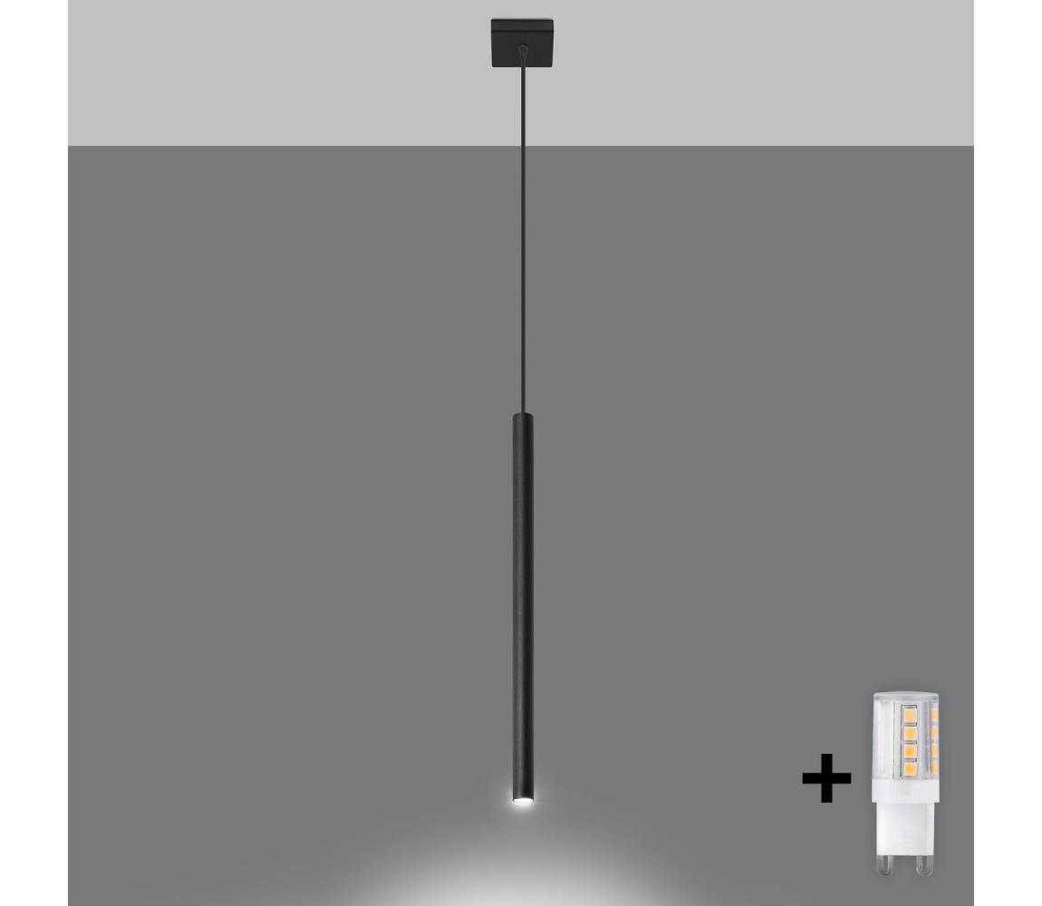 Brilagi Brilagi -  LED Luster na lanku DRIFA 1xG9/4W/230V čierna 