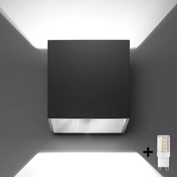 Brilagi -  LED Nástenné bodové svietidlo MURO 1xG9/4W/230V čierna