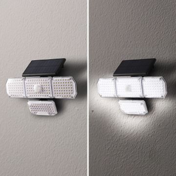 Brilagi - LED Solárne nástenné svietidlo so senzorom WALLIE LED/5W/5,5V IP65