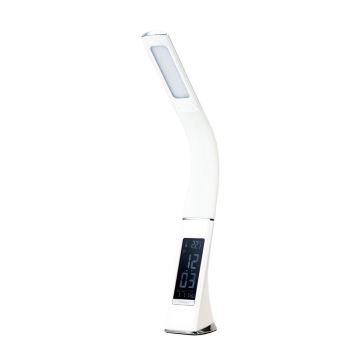 Brilagi - LED Stmievateľná stolná lampa s displejom PELLE LED/7W/230V biela