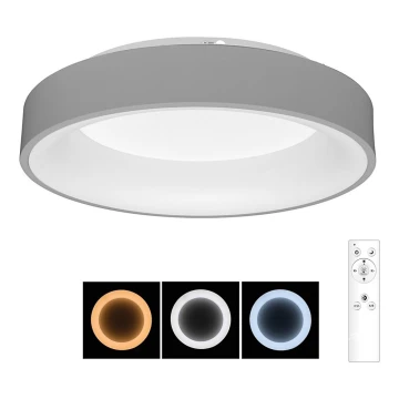 Brilagi - LED Stmievateľné stropné svietidlo FALCON LED/80W/230V 3000-6500K pr. 60 cm šedá + diaľkové ovládanie