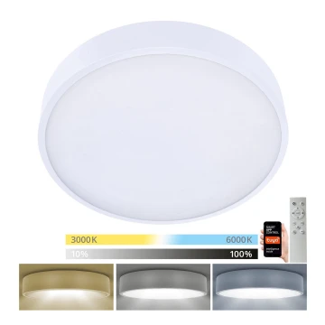 Brilagi - LED Stmievateľné stropné svietidlo POOL SMART LED/48W/230V 40 cm 3000-6000K Wi-Fi Tuya + diaľkové ovládanie biela